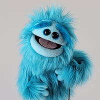 Image 1 of The CLASSIC Critter Monster Puppet in Bright Blue
