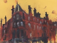 Image 2 of Tenements On The Corner Of Hyndland Road and Crown Road North - Charcoal and Soft Pastels on Card