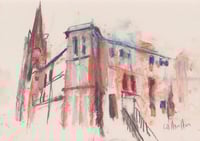 Image 2 of Herriet Street From Albert Drive - Charcoal and Soft Pastels on Paper 