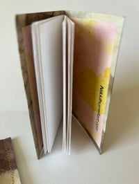 Image 2 of An A7  handmade eco printed notebook and protective cover neutral earthy browns
