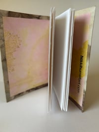 Image 3 of An A7  handmade eco printed notebook and protective cover neutral earthy browns