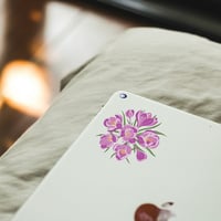 Image 3 of Clear Crocus Flower Bouquet Sticker