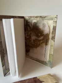 Image 3 of An A7 handmade eco printed notebook and protective cover neutral earthy browns