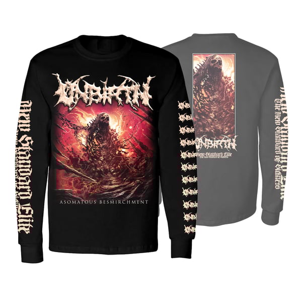 Image of UNBIRTH "ASOMATOUS BESMIRCHMENT" LONG SLEEVE