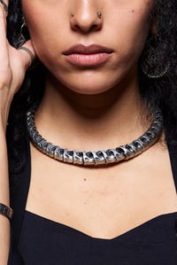 Image 1 of Silver Vertebrae Choker