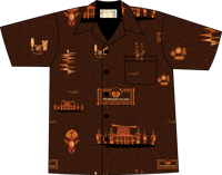 Image 1 of Polynesian Village loop collar lounge shirt. by Mcbiff 