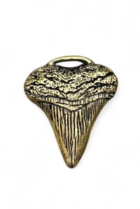 Image 2 of Golden Shark Tooth Pendant  