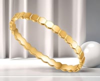 Image 1 of Gold Hexagon Bangle
