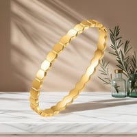 Image 3 of Gold Hexagon Bangle