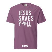 Image 3 of Jesus Saves Y'all  Comfort Colors Texas tee - FREE SHIPPING!!