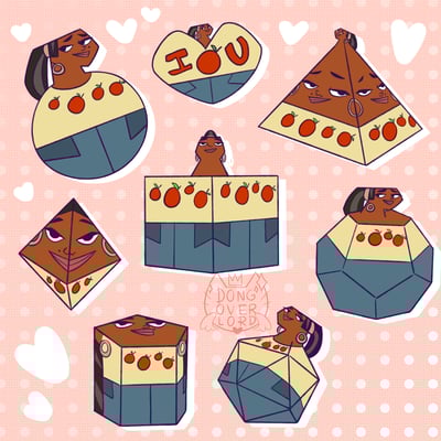 Image of Leshawna OC Shape Stickers
