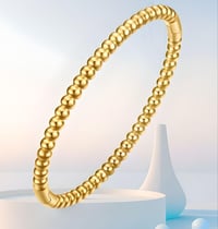 Image 3 of Gold Beaded Bangles