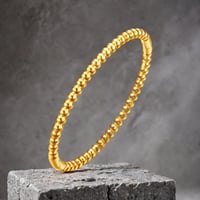 Image 1 of Gold Beaded Bangles
