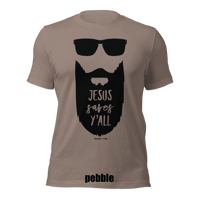 Image 5 of Jesus Saves Y'all Beared Canvas Bella tee - FREE SHIPPING!!