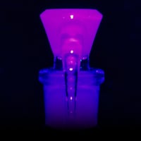 Image 4 of LIGHT BLUE SATIN? / ROSE QUARTZ 18MM SLIDE
