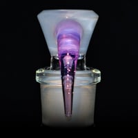 Image 3 of LIGHT BLUE SATIN? / ROSE QUARTZ 18MM SLIDE