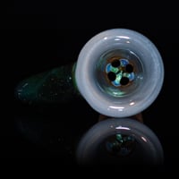 Image 5 of LIGHT BLUE SATIN? / MYSTERY AVENTURINE 18MM SLIDE