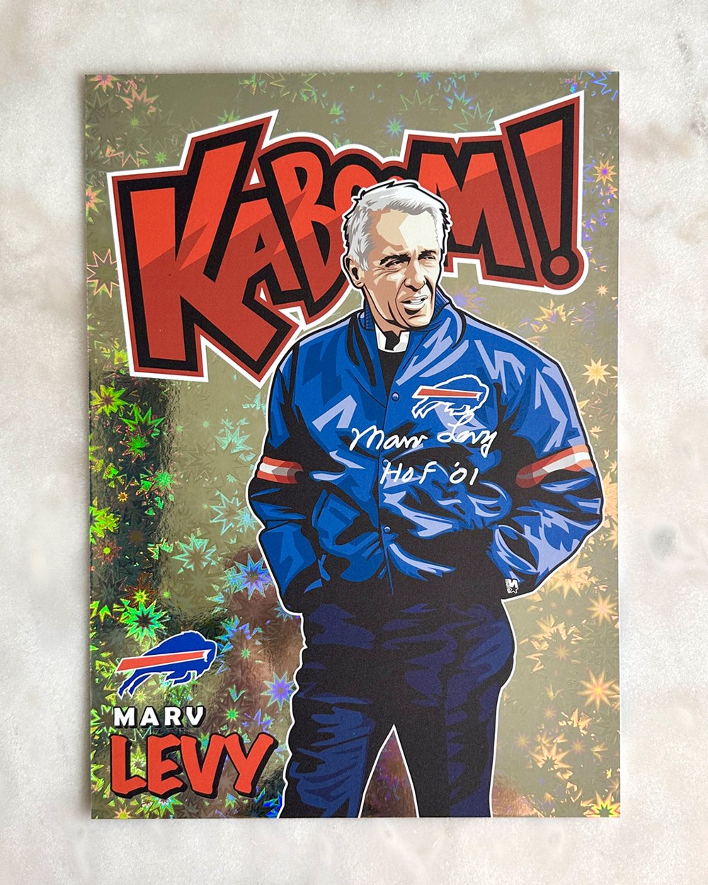Marv Levy Autographed Print