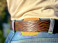 Image 2 of Original Tom Fugle Sunset by Dave Mann Leather Belt