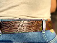 Image 5 of Original Tom Fugle Sunset by Dave Mann Leather Belt