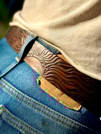 Image 6 of Original Tom Fugle Sunset by Dave Mann Leather Belt
