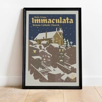 Image 2 of Immaculata Roman Catholic Church 1930s Travel Print