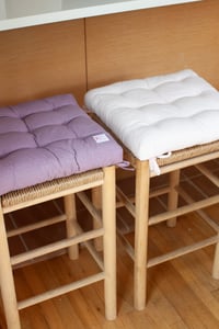 Image 2 of 16" Tufted Cotton Chair Cushion