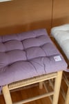 16" Tufted Cotton Chair Cushion