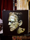 The Monster profile 14x14 Original Painting 