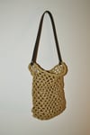 rye tote with a leather strap