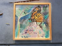 Image 5 of "Monarch on Milkweed" Originial Watercolor Painting by Sandy Tyler 