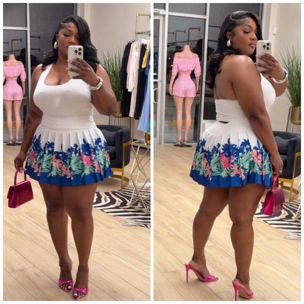 Image of SECRET GARDEN TENNIS SKIRT SET