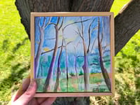 Image 5 of "Dancing Trees in Eaton" Original Watercolor Painting by Sandy Tyler 