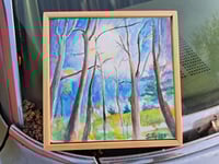 Image 1 of "Dancing Trees in Eaton" Original Watercolor Painting by Sandy Tyler 