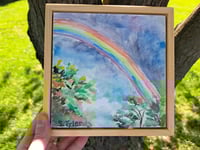 Image 3 of "Fall Rainbow " Originial Watercolor Painting by Sandy Tyler 