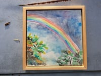 Image 5 of "Fall Rainbow " Originial Watercolor Painting by Sandy Tyler 