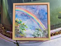 Image 1 of "Fall Rainbow " Originial Watercolor Painting by Sandy Tyler 