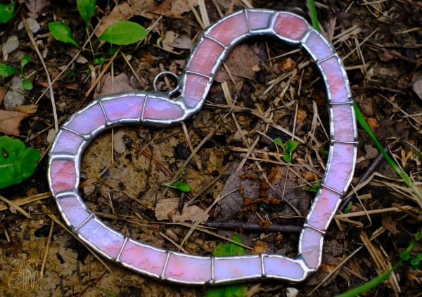 Image of "Worm Heart" - Stained Glass