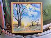 Image 1 of "Salamander Run Sunset" Original Watercolor Painting by Sandy Tyler 