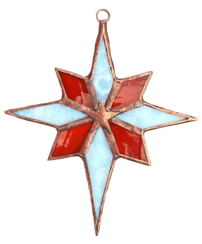Image of Starburst - Stained Glass Ornamnet
