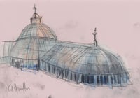 Image 2 of The Kibble Palace, Glasgow Botanic Gardens - Charcoal, Pencil and Soft Pastels on Paper 