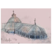 Image 1 of The Kibble Palace, Glasgow Botanic Gardens - Charcoal, Pencil and Soft Pastels on Paper 