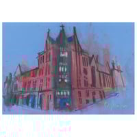 Image 1 of Corner Of Maxwell Road and Pollokshaws Road - Charcoal, Soft Pastels and Pencil on Paper 