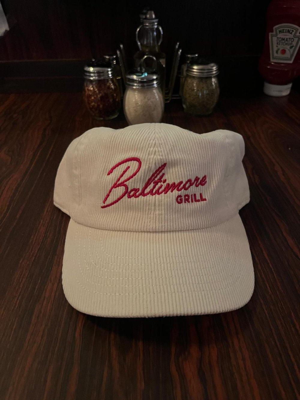 Image of White Corduroy Hat