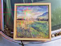 Image 1 of "Landing Zone Sunset" Originial Watercolor Painting by Sandy Tyler 