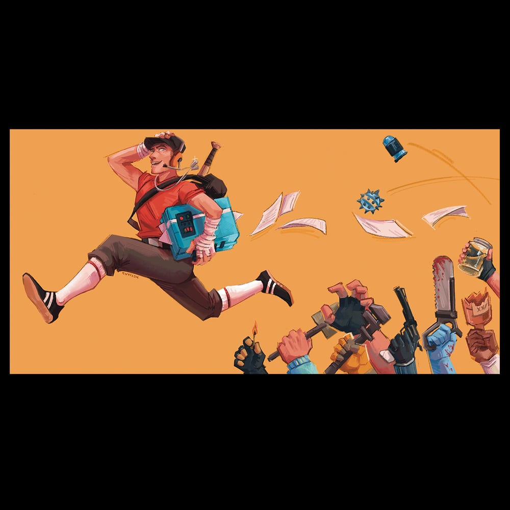 Image of TF2 INTEL CHASE PRINT
