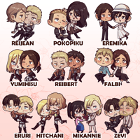 [PREORDER] Aot Ship Charm Keychains