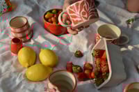 Image 10 of "Flora Adora" Shortie Mug 8 in Strawberry