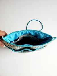 Image 4 of Turquoise Cheetah Double-Breasted Cross Body Bag