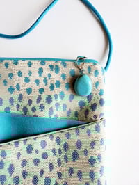 Image 5 of Turquoise Cheetah Double-Breasted Cross Body Bag